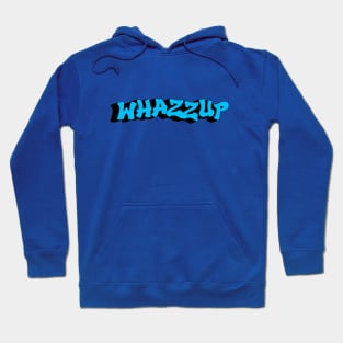 Whazzup Blue/Black Hoodie